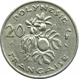 20 Francs POLYNÉSIE FRANÇAISE 1967 2