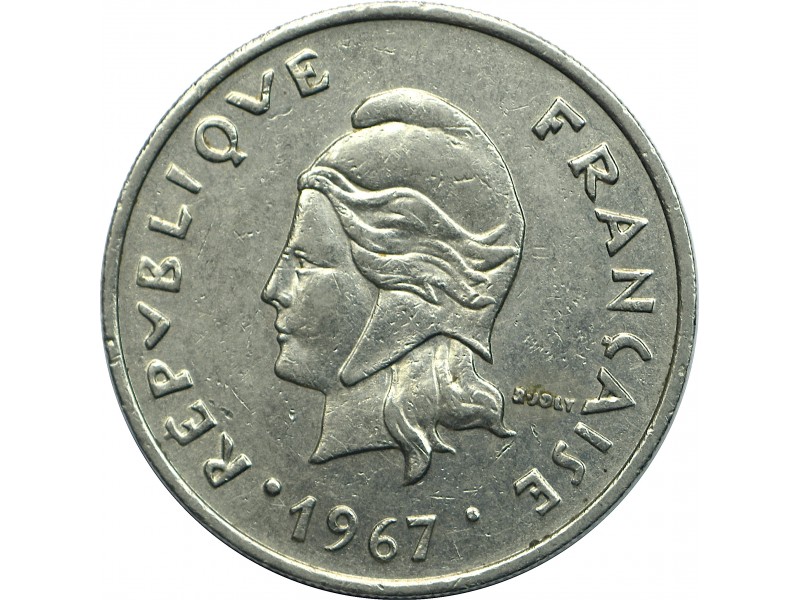 20 Francs POLYNÉSIE FRANÇAISE 1967