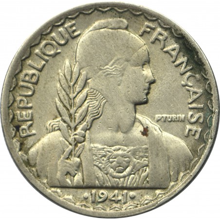 20 Centièmes INDOCHINE FRANÇAISE 1941 nickel