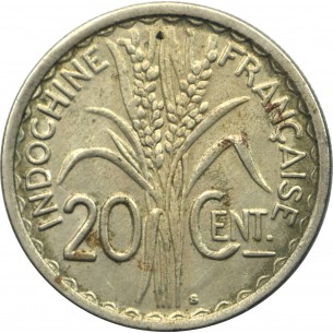 20 Centièmes INDOCHINE FRANÇAISE 1941 nickel 2