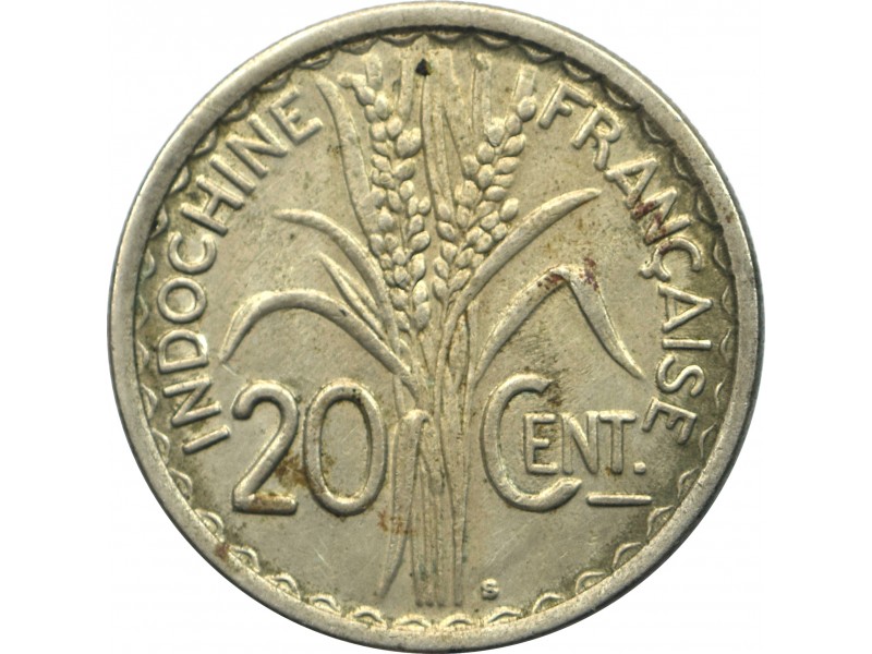 20 Centièmes INDOCHINE FRANÇAISE 1941 nickel
