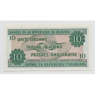10 Francs BURUNDI 1991 P.33b NEUF 2