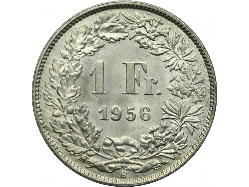1/2 Franc SUISSE 1956 B