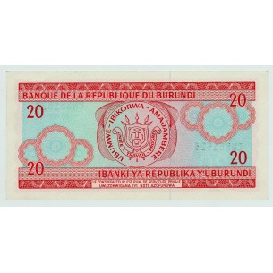 20 Francs BURUNDI 1995 P.27c NEUF 2