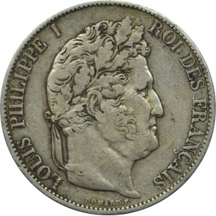 5 Francs Louis Philippe Ier 1845 Lille