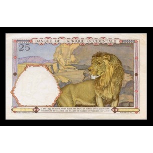 25 Francs Afrique Occidentale Française AOF 1942 2