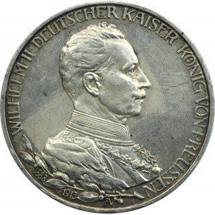 2 Mark ALLEMAGNE, Prusse 1913,  Guillaume II Berlin