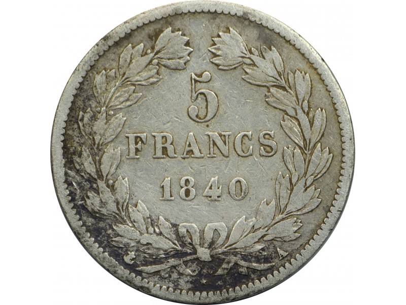 5 Francs Louis Philippe Ier 1840 Paris