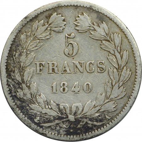 5 Francs Louis Philippe Ier 1840 Paris