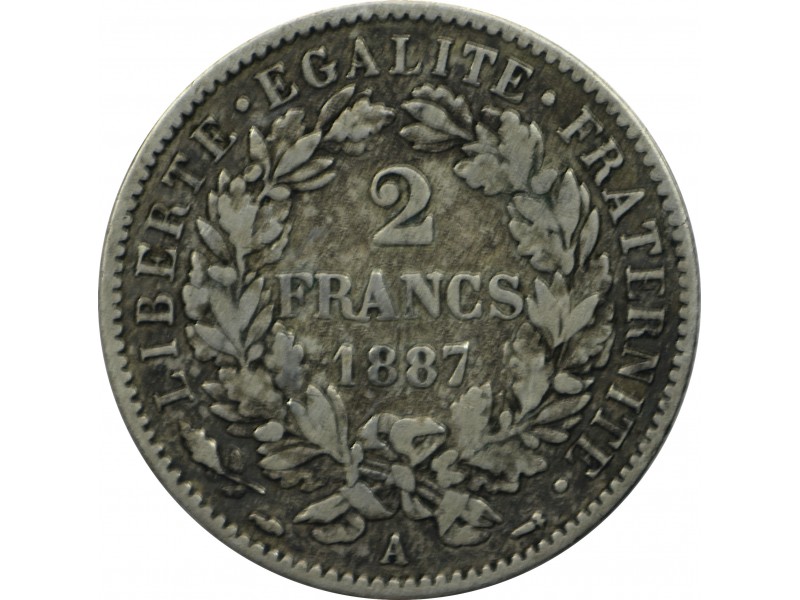 2 Francs CÉRÈS 1887 A