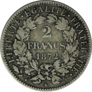 2 Francs Cérès 1872 A 2