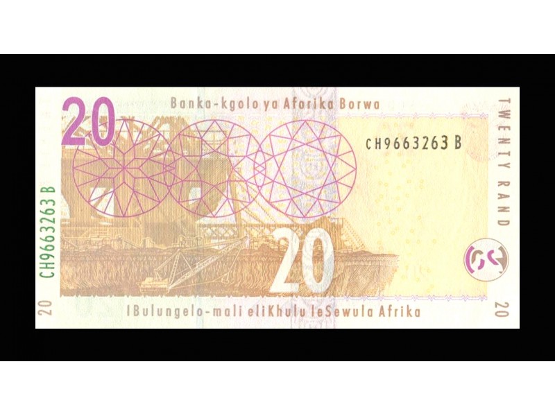 20 Rand AFRIQUE DU SUD (2009) P.129b