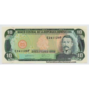 10 Pesos Oro RÉPUBLIQUE DOMINICAINE 1988 P.119c NEUF