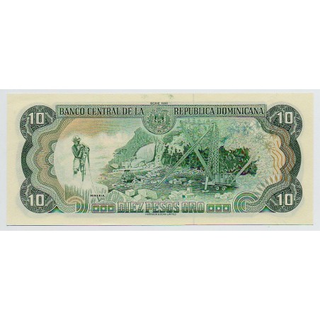 10 Pesos Oro RÉPUBLIQUE DOMINICAINE 1988 P.119c NEUF