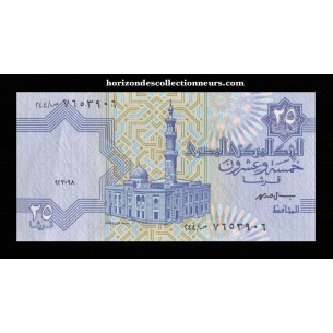25 Piastres ÉGYPTE 1999 P.57b 2