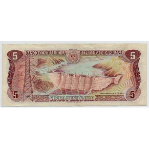 5 Pesos Oro RÉPUBLIQUE DOMINICAINE 1993 P.143a .TTB 2