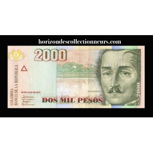 2000 Pesos COLOMBIE  2010 P.457n