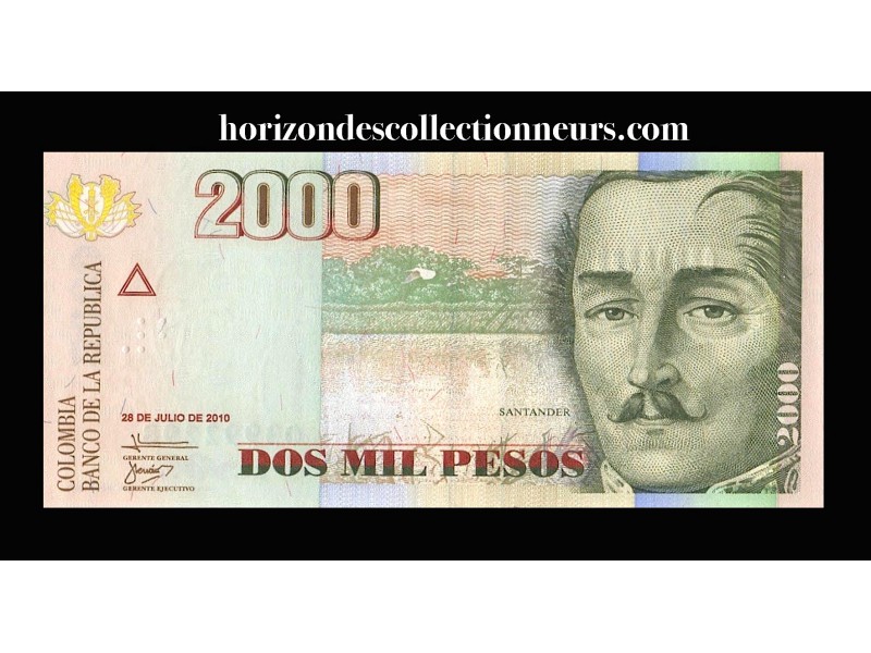 2000 Pesos COLOMBIE  2010 P.457n