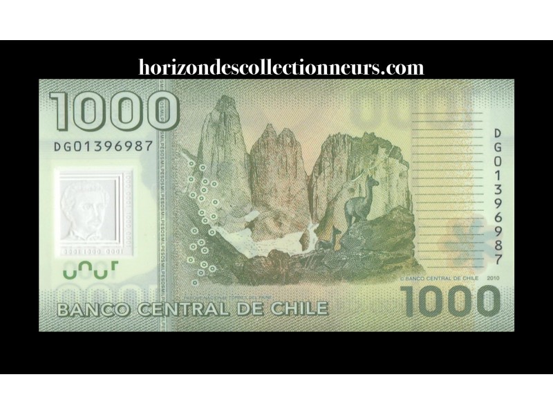 1000 Pesos CHILI 2010 P.161a