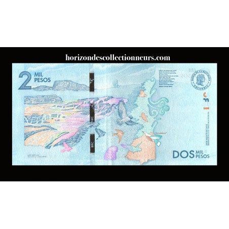 2000 PESOS COLOMBIE 2015 P.458-horizondescollectionneurs.com