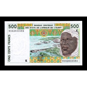 500 Francs ÉTATS DE L'AFRIQUE DE L'OUEST  (SÉNEGAL) 1991 P.710Ka