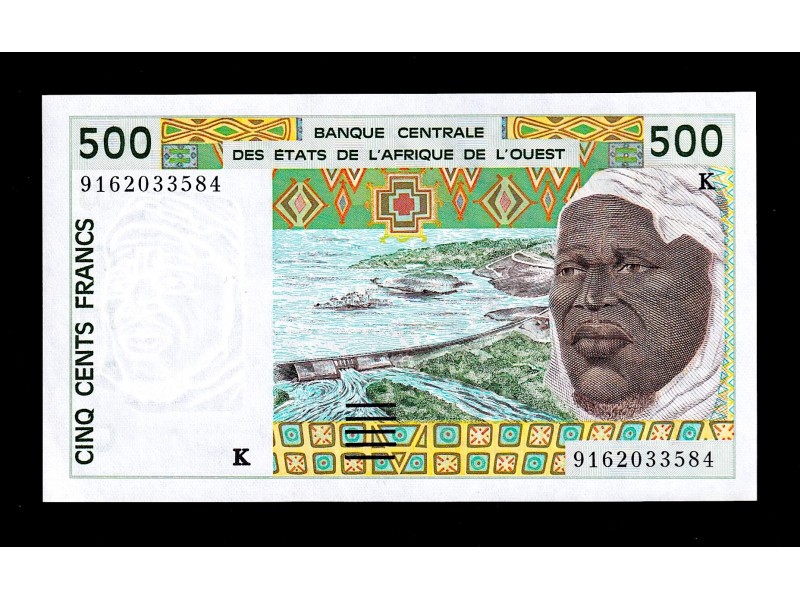 500 Francs ÉTATS DE L'AFRIQUE DE L'OUEST  (SÉNEGAL) 1991 P.710Ka