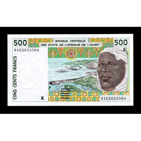 500 Francs ÉTATS DE L'AFRIQUE DE L'OUEST  (SÉNEGAL) 1991 P.710Ka