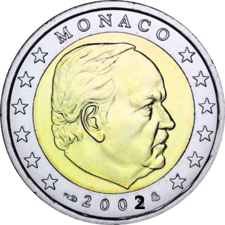 2 Euros MONACO 2002, Rainier III