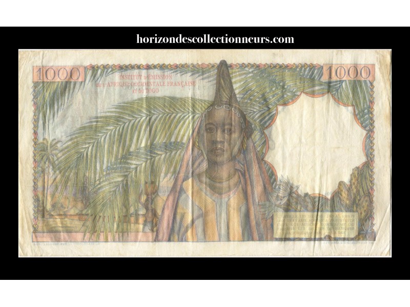1000 Francs Afrique occidentale Française (AOF)...