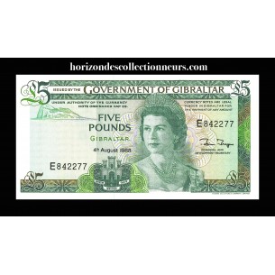 5 Pounds GIBRALTAR 1988 P.21b