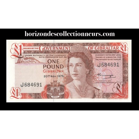 1 Pound Gibraltar 1975 P.20a