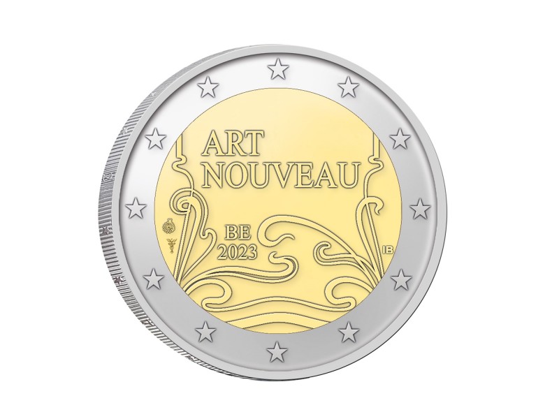 2 Euros BELGIQUE 2023 Art Nouveau