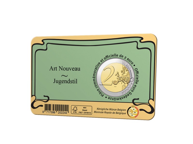 2 Euros BELGIQUE 2023 Art Nouveau