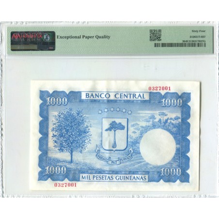 1000 Pesetas Guinéanas GUINEE-EQUATORIALE 1969 P-3