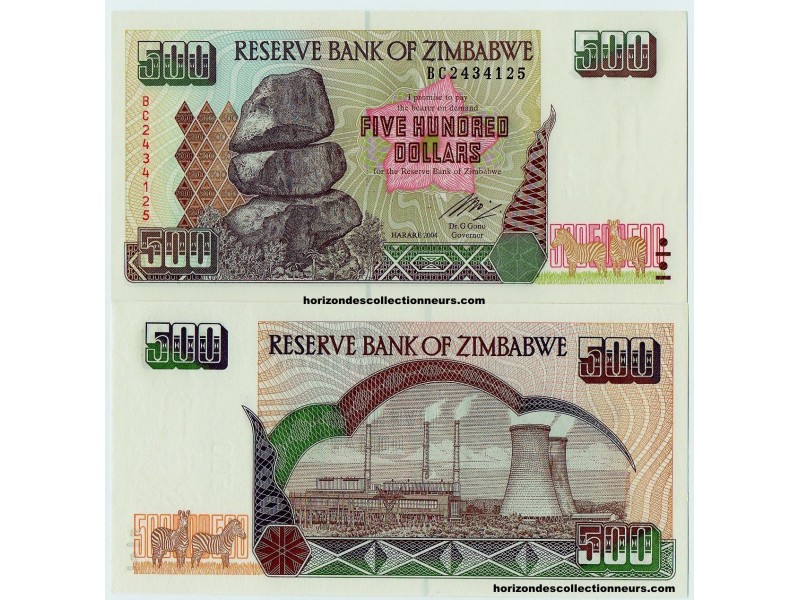 500 Dollars ZIMBABWE 2004 P.11b NEUF
