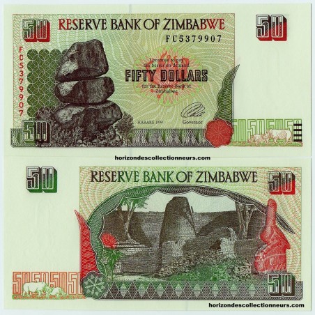 50 Dollars ZIMBABWE 1994 P.08a NEUF