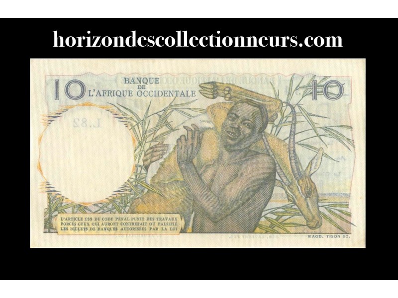 10 Francs AFRIQUE OCCIDENTALE FRANÇAISE 1950 P.37