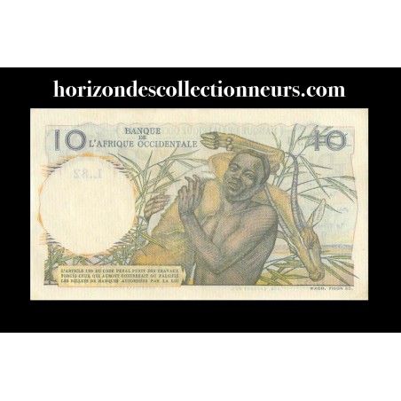 10 Francs AFRIQUE OCCIDENTALE FRANÇAISE 1950 P.37