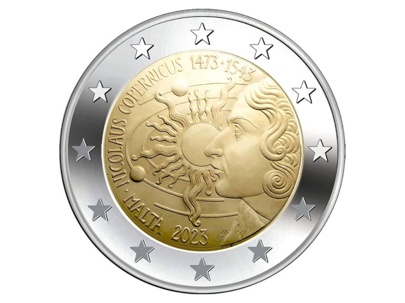 2 Euros MALTE 2023, Copernic