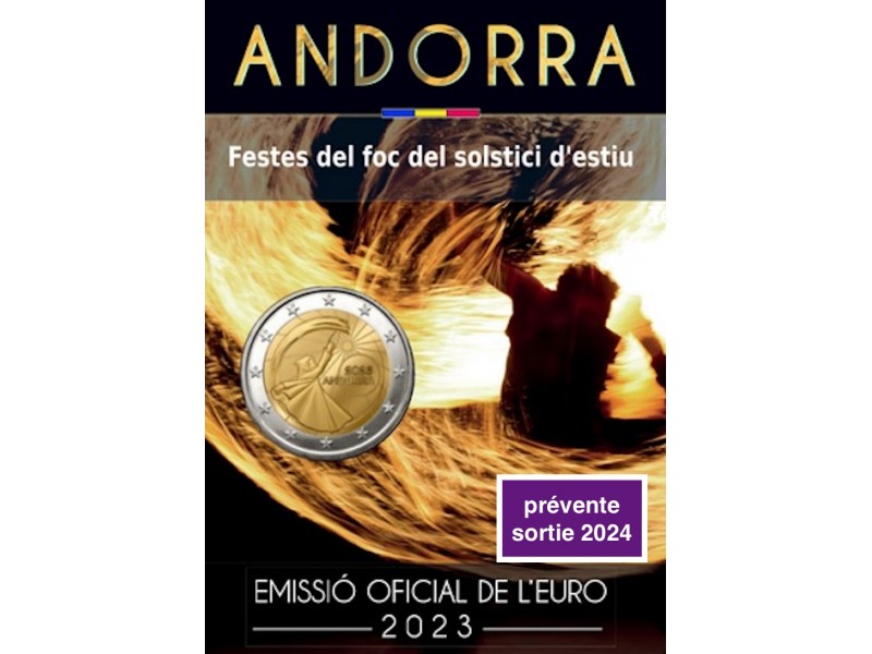 2 Euros ANDORRE 2023,Festival du solstice d’été