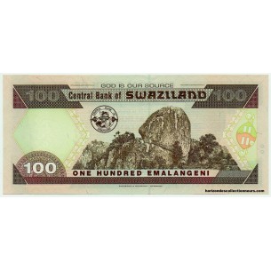 100 Emalangeni SWAZILAND 2001 P.32a NEUF 2