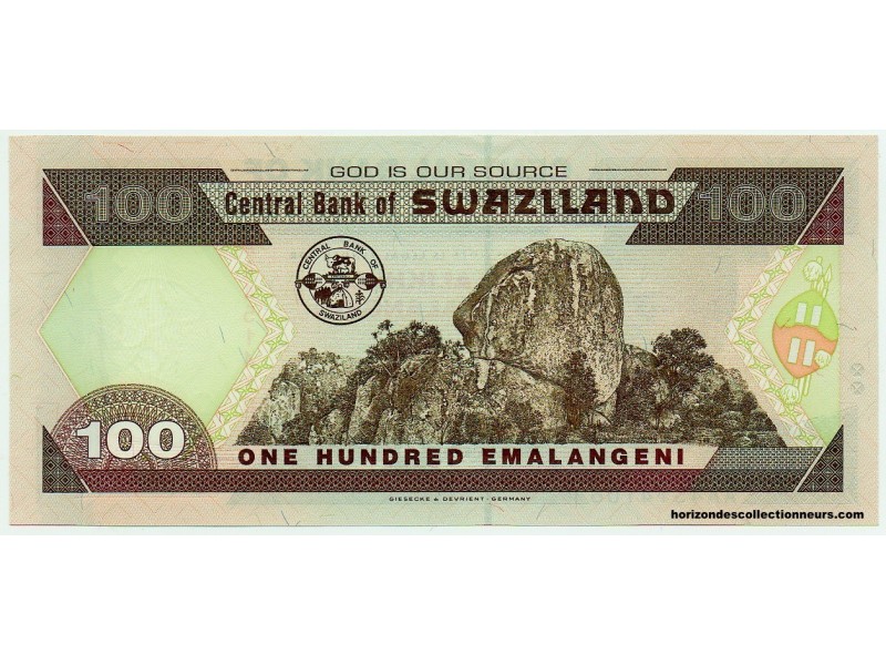 100 Emalangeni SWAZILAND 2001 P.32a NEUF