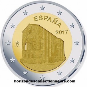 2 Euro ESPAGNE 2017- Eglise Santa Maria d'Oviedo