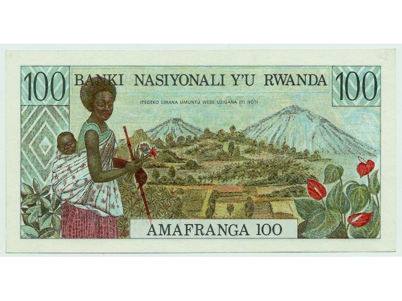 100 Francs RWANDA 1978 P.12 NEUF