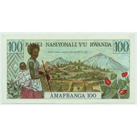 100 Francs RWANDA 1978 P.12 NEUF