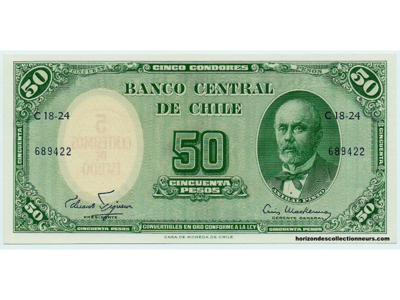 5 Centesimos CHILI 1960 P.126b NEUF