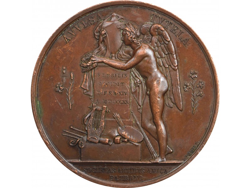 Médaille LOUIS XVIII Société des arts, Mort du...