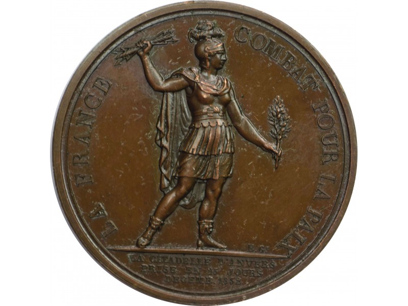 Médaille LOUIS-PHILIPPE Ier, Prise d’Anvers 1832