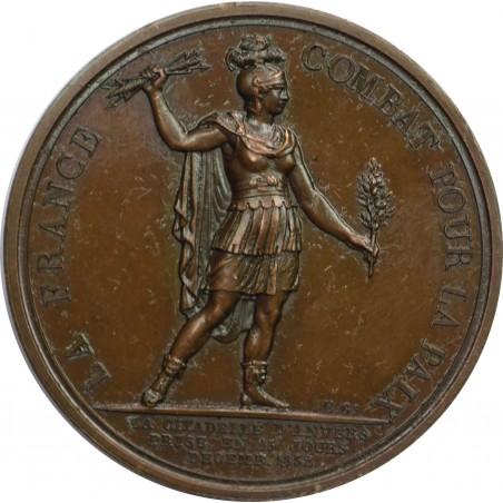Médaille LOUIS-PHILIPPE Ier, Prise d’Anvers 1832