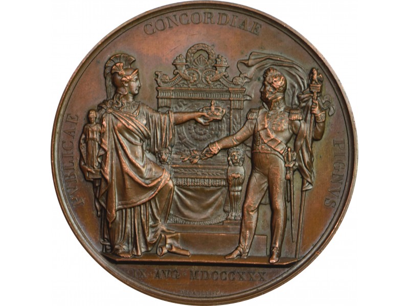 LOUIS PHILIPPE Ier Médaille, Avènement du roi 1830